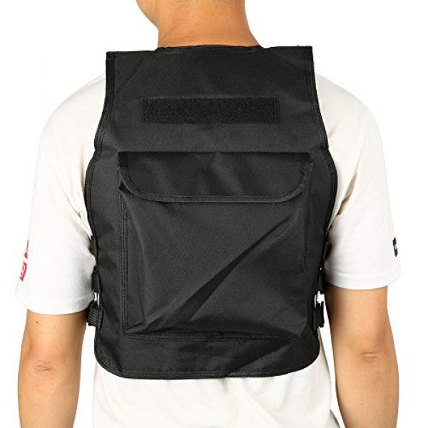 Aufee Airsoft Tactical Vest 7 Child Vest, 4 Colors Nylon CS Game Armor Vest Solid and Wear Resistant,with Side Hook and Loop Straps,Suitable for Children at Age of 8-14