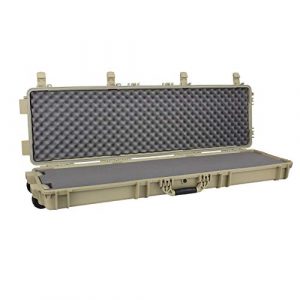 Condition 1 Rifle Case 1 Condition 1 Tactical Rifle Case | 54.77" x 16.50" x 5.94 Inches | IP67 Waterproof Long Gun Case | Patented Push-Button Locks & All-Terrain Rubber Wheels | Hard Plastic Case with Foam