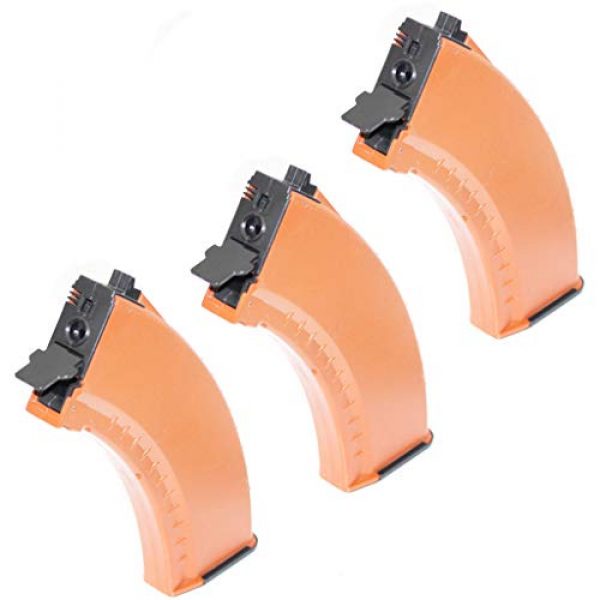 Airsoft Gang Airsoft Gun Magazine 1 Airsoft Parts CYMA 3pcs 550rd Hi-Cap Magazine for CYMA Tokyo Marui Jing Gong JG Classic Army ICS AK Series AEG Orange