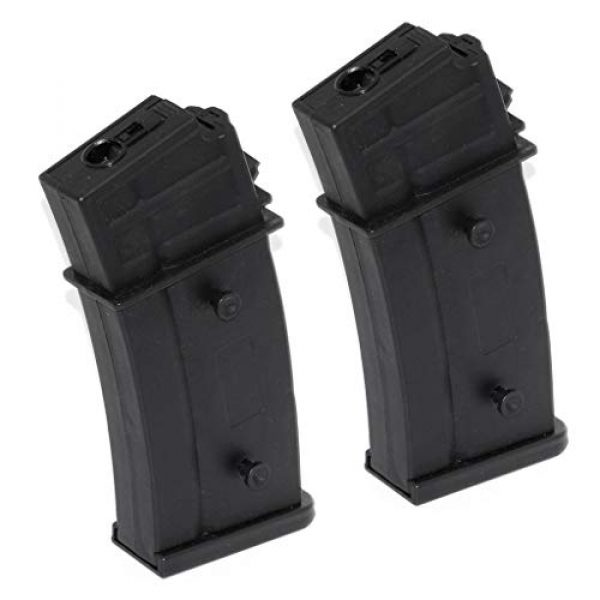 Generic Airsoft Gun Magazine 1 Airsoft Spare Parts Battleaxe 2pcs 470rd Hi-Cap Mag Magazine for CYMA, Classic Army, ARES, S&T, JG, Elite Force, Tokyo Marui G36 AEG Black