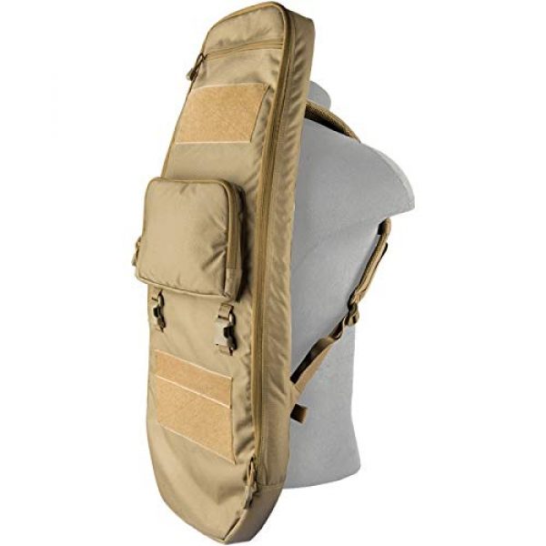 Lancer Tactical Rifle Case 3 Lancer Tactical 35" Backpack V. 1 Padded Rifle Bag TAN Firearm Backpack Pistol Handgun Case