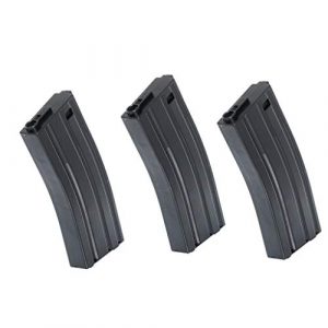 Generic Airsoft Gun Magazine 1 Airsoft Spare Parts 3pcs 120rd Mag Mid-Cap Econ Magazine for M4 M16 Series Black