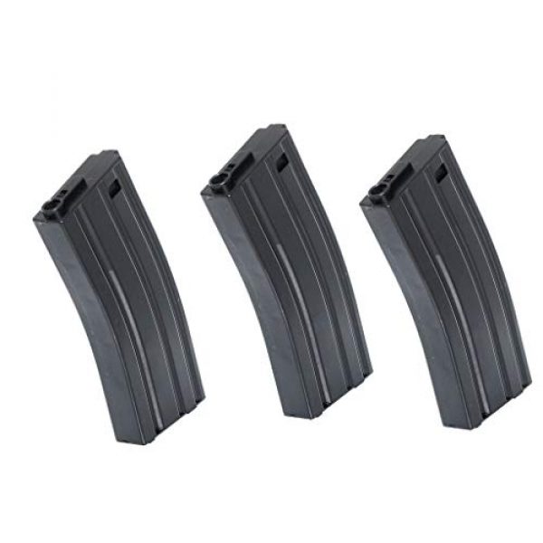 Generic Airsoft Gun Magazine 1 Airsoft Spare Parts 3pcs 120rd Mag Mid-Cap Econ Magazine for M4 M16 Series Black