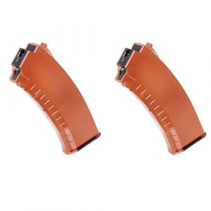 Airsoft Shopping Mall Airsoft Gun Magazine 1 Airsoft Shooting Gear 2pcs 60rd Mid-Cap Magazine For Tokyo Marui Next Gen AK AEG Brown