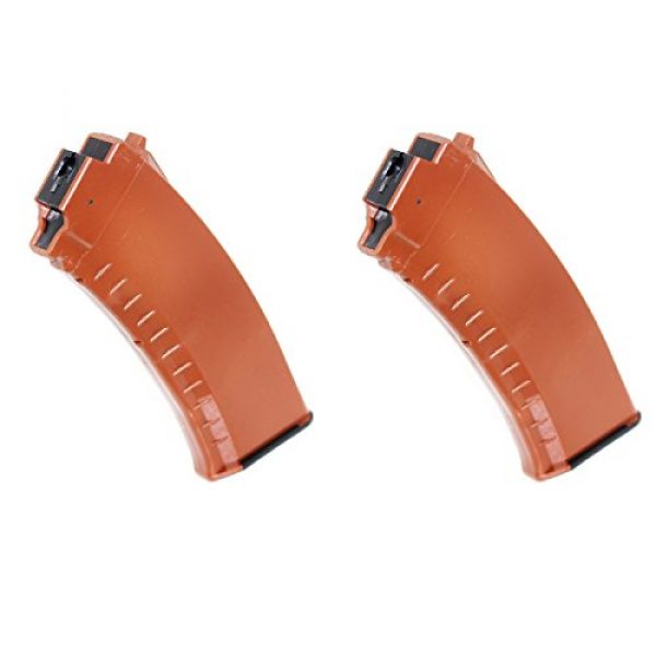 Airsoft Shopping Mall Airsoft Gun Magazine 1 Airsoft Shooting Gear 2pcs 60rd Mid-Cap Magazine For Tokyo Marui Next Gen AK AEG Brown