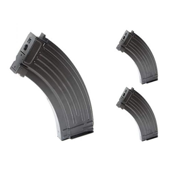 Airsoft Shopping Mall Airsoft Gun Magazine 1 Airsoft Shooting Gear APS 3pcs 500rd Hi-Cap Mag Magazine for CYMA ICS Marui JG AK AEG Black
