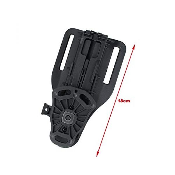 TMC Airsoft Gun Holster 3 TMC Adjustable Belt Holster Drop Adapter (BK) Paintball Airsoft
