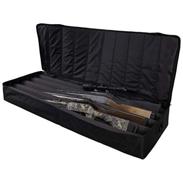 Allen Company Rifle Case 2 Allen Company Gun and Rifle Storage Case Locker, Under The Bed/On Shelf Storage - 18 x 50 inches, Long Gun/Rifle - Black, Model Number: 78101
