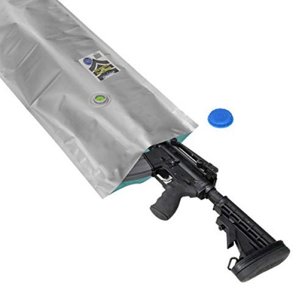Dry-Packs Rifle Case 2 VCI Anti Corrosion Vacuum Valve Tactical/Shotgun Gun Storage Bag - 12" x 52"