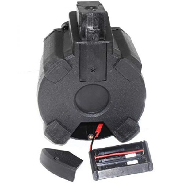 Airsoft Shopping Mall Airsoft Gun Magazine 6 Airsoft Shooting Gear Battleaxe 1400rd Sound Control Electric Drum Magazine for JG(Jing Gong), Classic Army, ICS, APS, D-Boys, CYMA, Tokyo Marui AK Series AEG Black