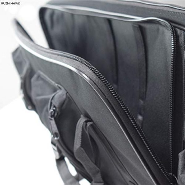 Fouos Rifle Case 7 FOUOS 85cm Tactical Rifle Case, Military Rifle Storage Case, M4 Gun Bag Adjustable Shoulder Strap Gun Bag Pistol Airsoft Backpack for Hunting,