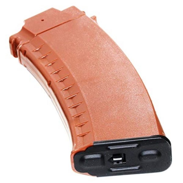 Generic Airsoft Gun Magazine 2 Airsoft Spare Parts Battleaxe 3pcs 70rd Mid-Cap Magazine for Tokyo Marui Next Gen Gen2 AK EBB Orange Brown