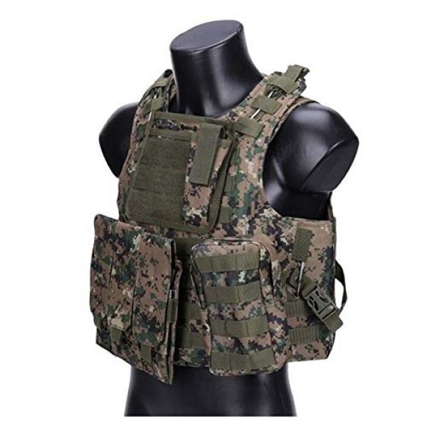 Redland Art Airsoft Tactical Vest 1 Redland Art Camouflage Tactical Amphibious Vest Military Army Combat Airsoft Paintball Sport Body Armor Molle Hunting Vest 8 Colors Airsoft Tactical Vest