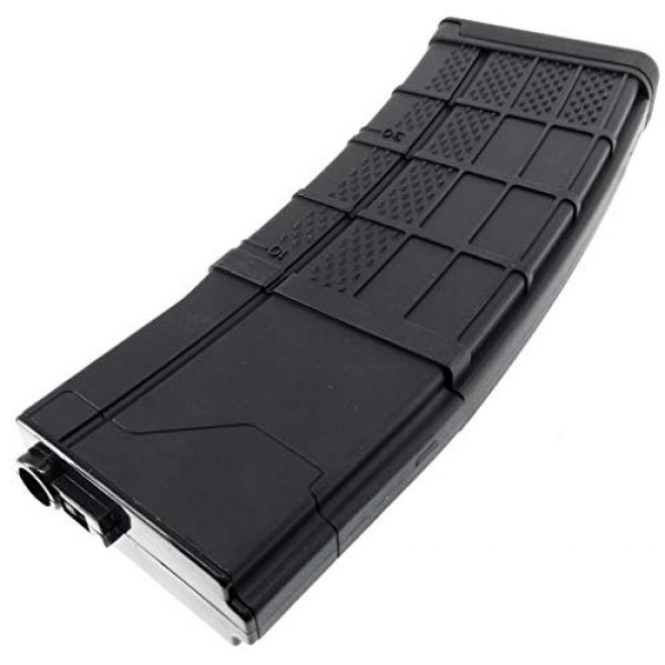 SportPro Airsoft Gun Magazine 6 SportPro CYMA 200 Round Polymer Thermold Waffle Medium Capacity Magazine for AEG M4 M16 Airsoft - Black