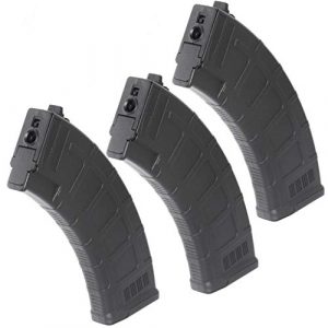 Airsoft Gang Airsoft Gun Magazine 1 Airsoft Parts CYMA 3pcs 600rd Plastic Waffle Hi-Cap Magazine for CYMA APS D-Boys ICS JG G&P Tokyo Marui AK Series AEG Black