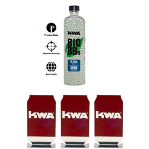 KWA Airsoft BB 1 KWA - 0.25g Bio BB Bottle (5000 RDS) + 3 Target