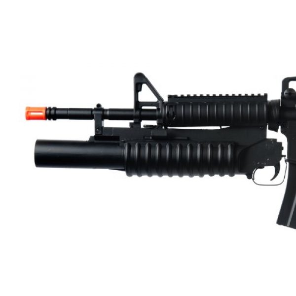 Boyi Dboys Airsoft Rifle 5 m3181ab m4a1 Carbine with m203 Grenade Launcher, 2 mags, 2 Adjustable Stocks, 2 handguards, Tactical Flashlight(Airsoft Gun)