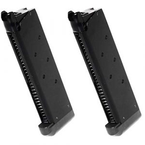 Generica Airsoft Gun Magazine 1 Generica Airsoft Spare Parts Army 2pcs 25rd Mag Magazine for R27 R28 R29 R30 R45 M1911A1 V12 Custom GBB