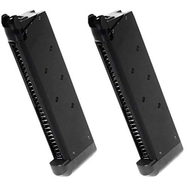 Generica Airsoft Gun Magazine 1 Generica Airsoft Spare Parts Army 2pcs 25rd Mag Magazine for R27 R28 R29 R30 R45 M1911A1 V12 Custom GBB