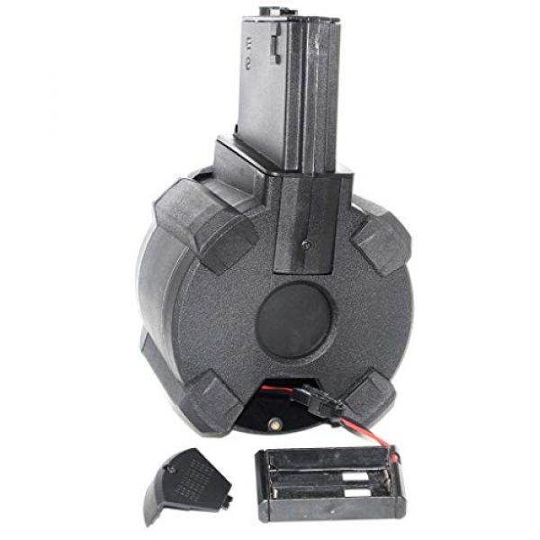 Generic Airsoft Gun Magazine 4 Airsoft Spare Parts Battleaxe 1400rd Electric Drum Mag Magazine for 416 M4 M16 AEG