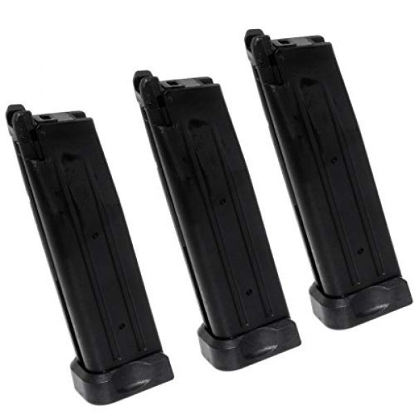 Generic Airsoft Gun Magazine 1 Airsoft Spare Parts 3pcs 30rd Gas Mag Magazine for Army R501 KJ KP-05 Zeon WE Armorer Works Tokyo Marui Hi-Capa 5.1 GBB Pistol