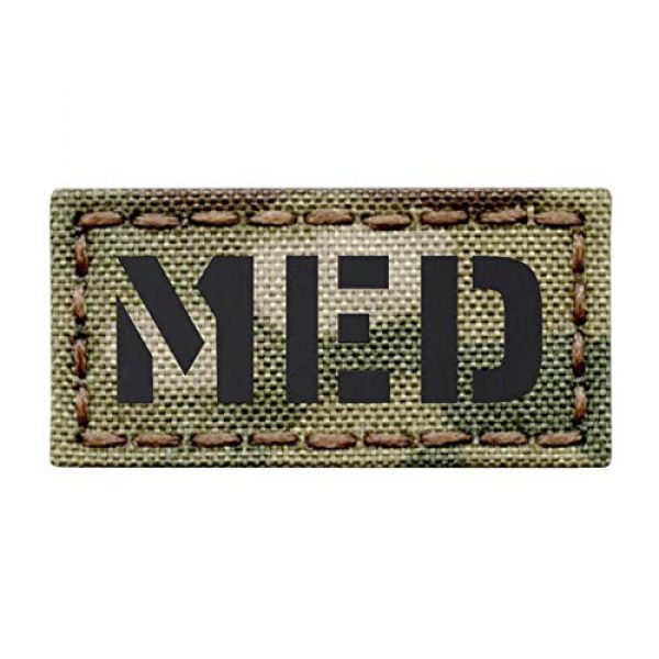 Tactical Freaky Airsoft Morale Patch 1 Mini 1x2 IR Multicam MED Medical EMS Tactical Morale Hook&Loop Patch