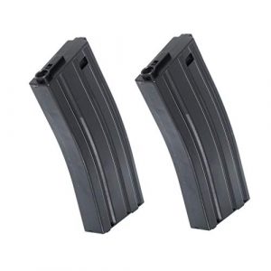 Generic Airsoft Gun Magazine 1 Airsoft Spare Parts 2pcs 120rd Mag Mid-Cap Econ Magazine for M4 M16 Series Black