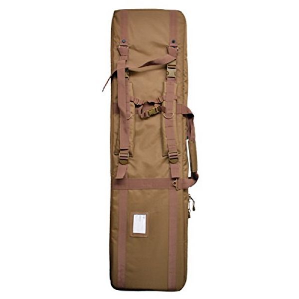Explorer Cases Rifle Case 3 Explorer 3 Rifles Case Padded Long Tactical Carrying Military Backpack Bag with YKK Zippers with Storage MOLLE Pouches
