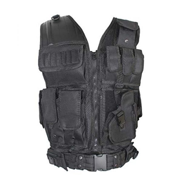 Yoghourds Airsoft Tactical Vest 1 Yoghourds Adjustable Breathable Vest, Ultra-Light Tactical Vest for Men for Hunting/Fishing/CS Field Operations/Cosplay
