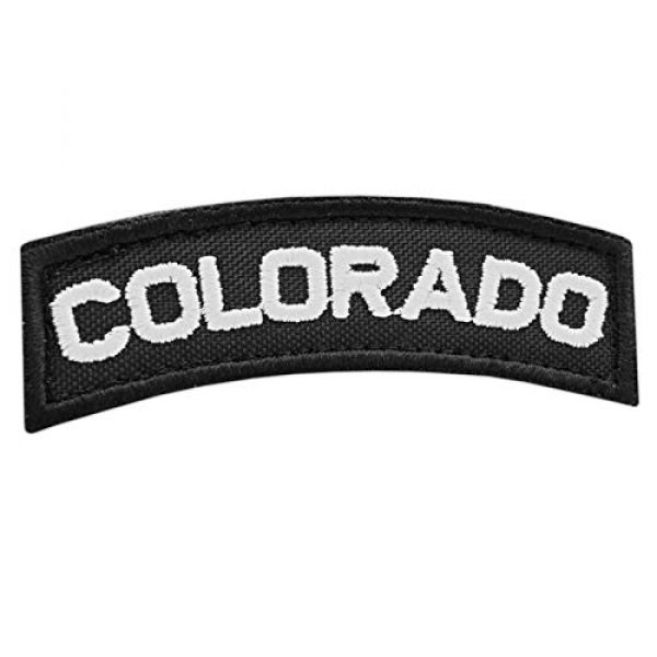 LEGEEON Airsoft Morale Patch 1 LEGEEON Colorado Shoulder Tab CO State Army Morale Tactical Hook-and-Loop Patch