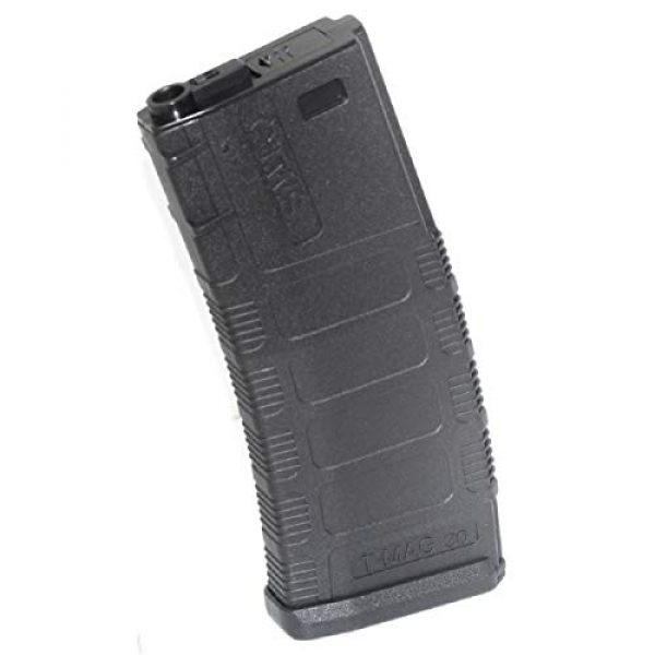 Airsoft Shopping Mall Airsoft Gun Magazine 1 Airsoft Shooting Gear King Arms 370rd TWS T-MAG Hi-Cap Mag Magazine for Black Rain Ordnance M4 Tokyo Marui, CYMA, E&C, ARES, A&K, Echo1, JG, VFC, ICS, Classic Army, G&P, G&G M4 M16 AEG Black