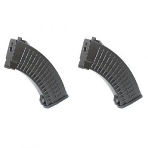 Airsoft Shopping Mall Airsoft Gun Magazine 1 Airsoft Shooting Gear 2pcs Pack CYMA 150rd Mid-Cap Waffle Magazine for AK-Series AEG Black