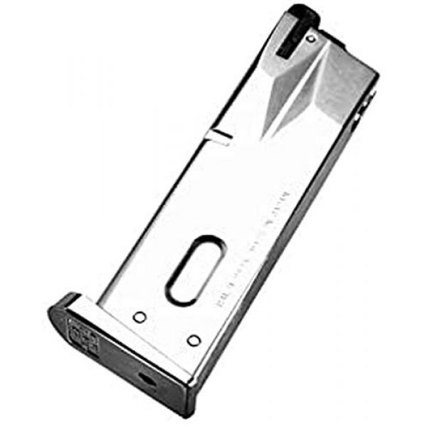 TOKYO MARUI Airsoft Gun Magazine 1 TOKYO MARUI M92F Chrome Stainless 26rd Gas Magazine