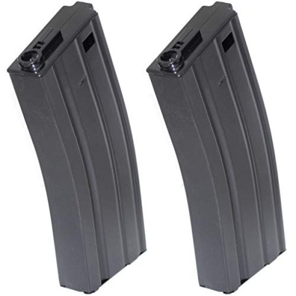 Airsoft Gang Airsoft Gun Magazine 1 Airsoft Parts 2pcs 70rd Mid-Cap Mag Magazine for G&P ICS Classic Army Tokyo Marui M4 M16 Series AEG Black