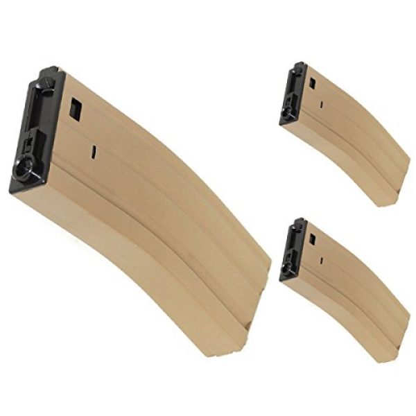 Airsoft Shopping Mall Airsoft Gun Magazine 1 Airsoft Shooting Gear CYMA 3pcs 350rd Hi-Cap Mag Magazine For M-Series AEG Dark Earth Tan