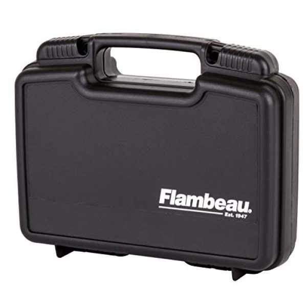 Flambeau Outdoors Pistol Case 2 Flambeau Outdoors 1011 Safe Shot 10" Pistol Pack Case, Portable Firearm Storage Accessory