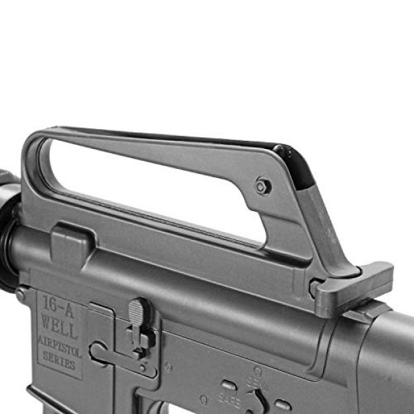 BBTac Airsoft Rifle 5 BBTac M16-A1 Vietnam Model Spring Action Assault Rifle, Black (BT-M16A1_(a))