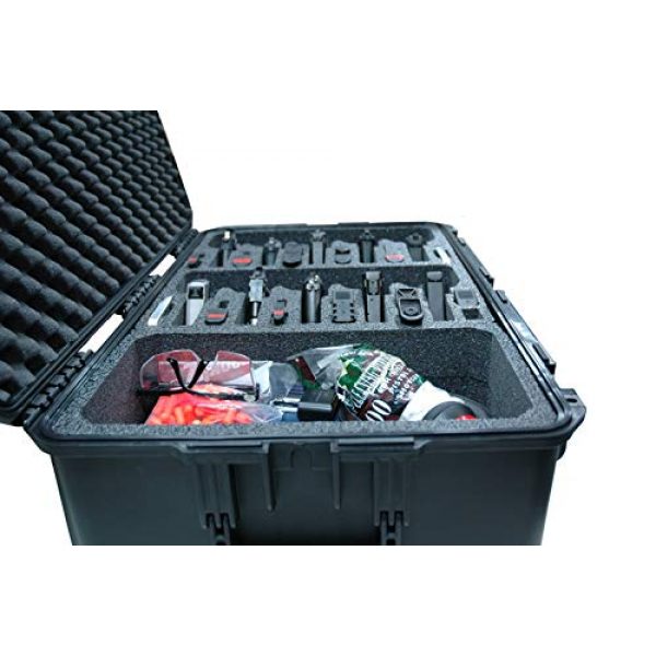 Case Club Pistol Case 6 Case Club 10 Pistol & Accessory Pre-Cut Waterproof Case with Silica Gel to Help Prevent Gun Rust