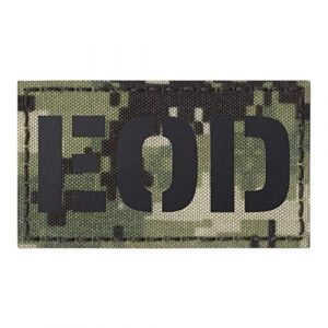 Tactical Freaky Airsoft Morale Patch 1 IR EOD Explosive Ordnance Disposal AOR2 NWU Type III Bomb Squad 2X3.5 Tactical Touch Fastener Patch
