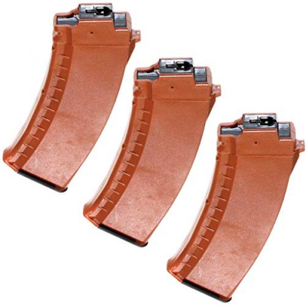 Airsoft Gang Airsoft Gun Magazine 1 Airsoft Parts Battleaxe 3pcs 70rd Mid-Cap Magazine for Tokyo Marui Next Gen Gen2 AK EBB Orange Brown