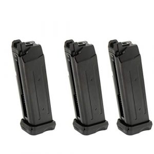 Generica Airsoft Gun Magazine 1 Generica Airsoft Spare Parts APS 3pcs 23rd Dual Power CO2 Magazine for ACP601 ACP606 A-Cap Z1-Cap Black Hornet Dragonfly Scorpion Shark Spyder X1-Cap/Tokyo Marui/WE/Armorer Works Black