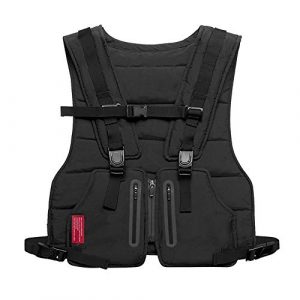 Armiya Airsoft Tactical Vest 1 Mens Molle Tactical Military Chest Rig Law Enforcement Work Reflective Vest Combat Condor Security Training Tool Pouch for Outdoor Paintball CS Game Airsoft Climbing Hiking (Black)