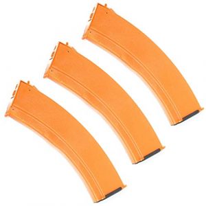 Generic Airsoft Gun Magazine 1 Airsoft Spare Parts CYMA 3pcs RPK74 800rd Flash Mag Hi-Cap Magazine for AK Series AEG Orange Brown