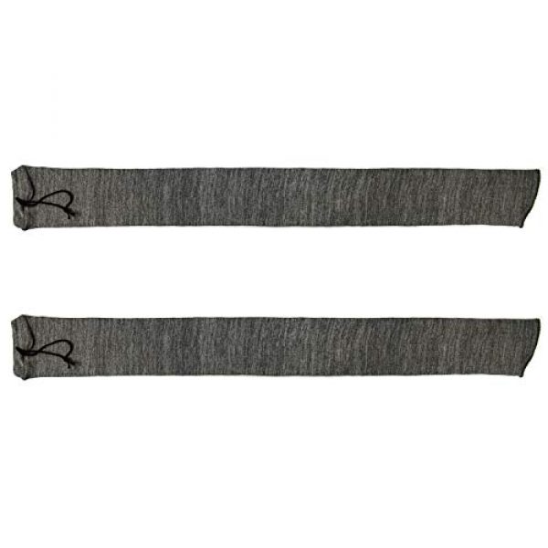 GUGULUZA Rifle Case 1 GUGULUZA Silicone Treated Knit Gun Sock Extra Wide 52/47 x 6 inches,Fits Rifle with Scopes
