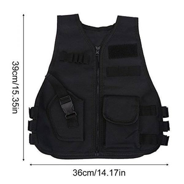 Wbestexercises Airsoft Tactical Vest 6 Wbestexercises Kids Tactical Molle Vest Adjustable Combat Vest Jacket Breathable Children Protective Waistcoat for Outdoor Hunting Combat Games S, L