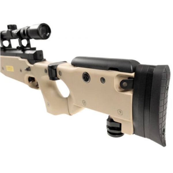 Well Airsoft Rifle 4 Well bolt action sniper airsoft rifle we metal gas CO2 blowback gun 5,000 bb's(Airsoft Gun)