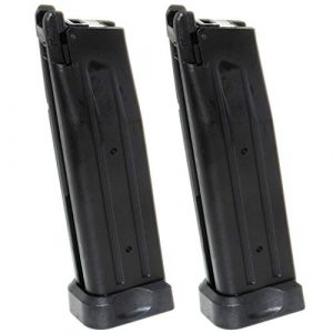 Airsoft Gang Airsoft Gun Magazine 1 Airsoft Parts 2pcs 30rd Gas Mag Magazine for Army R501 KJ KP-05 Zeon WE Armorer Works Tokyo Marui Hi-Capa 5.1 GBB Pistol