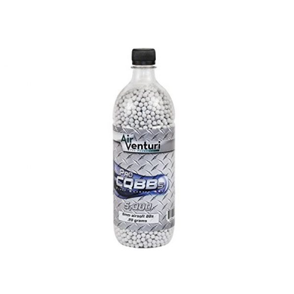 Air Venturi Airsoft BB 1 Air Venturi Pro CQBBs 6mm Airsoft BBS, 0.20g, 5,000 RDS, White