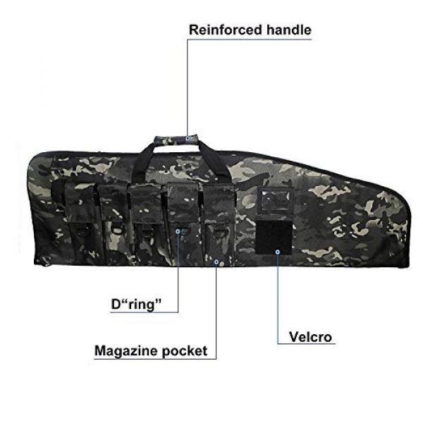 Warriors Product Rifle Case 2 Warriors Product 38 42 Inch Tactical Rifle Case Rifle Bag Long Single Gun Case,with Water Dust Resistant for Hunting Shooting Storage Transport