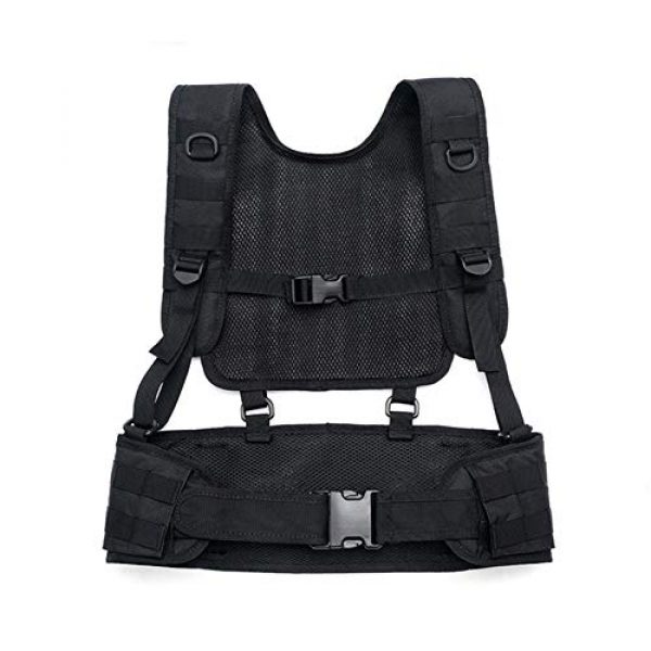 Shefure Airsoft Tactical Vest 7 Shefure Tactical H-Harness Waist Battle Belt Suspenders Hunting Molle Vest Chest Rig